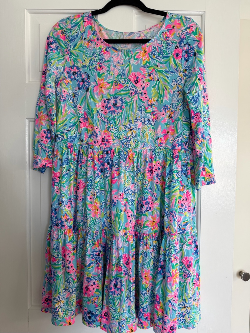 Lilly Pulitzer Tiered Long Sleeve Geanna Dress - Picture 2 of 4